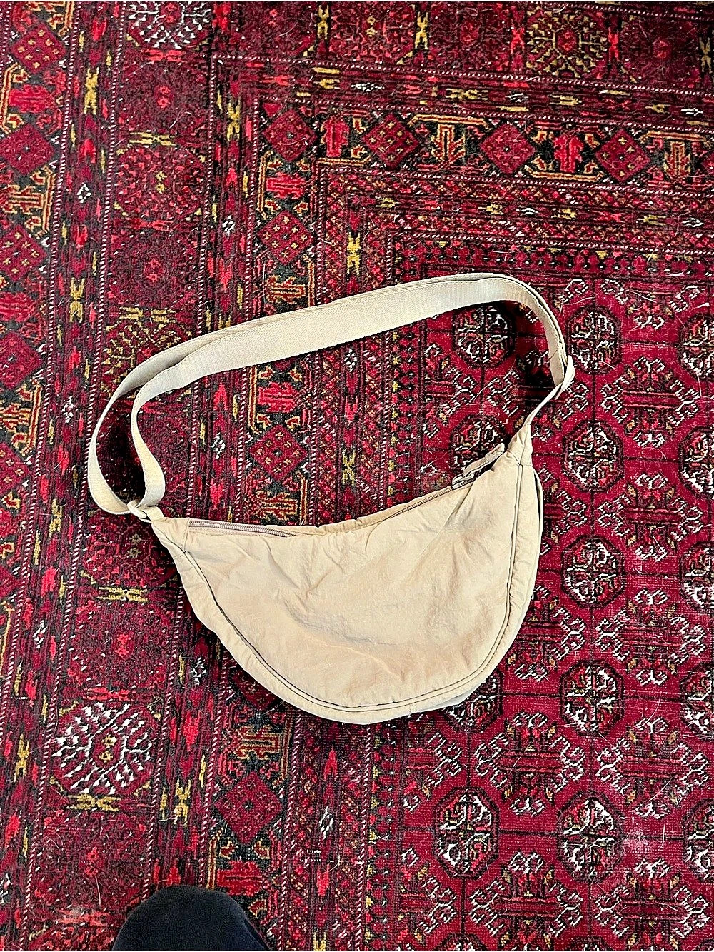 Uniqlo Round Mini Shoulder Bag Khaki Crossbody Bag